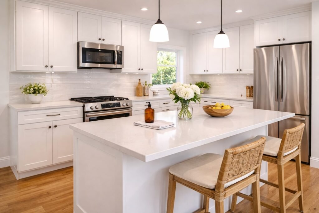 detailed kitchen after deep cleaning service